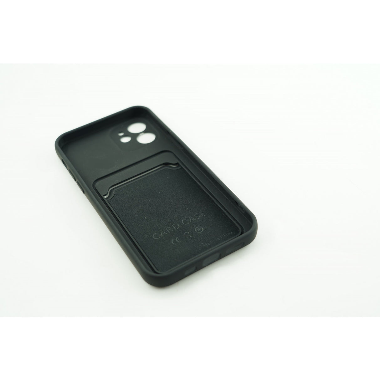 Husa protectie cu suport card compatibila cu Samsung A12 Negru - vivimall.ro