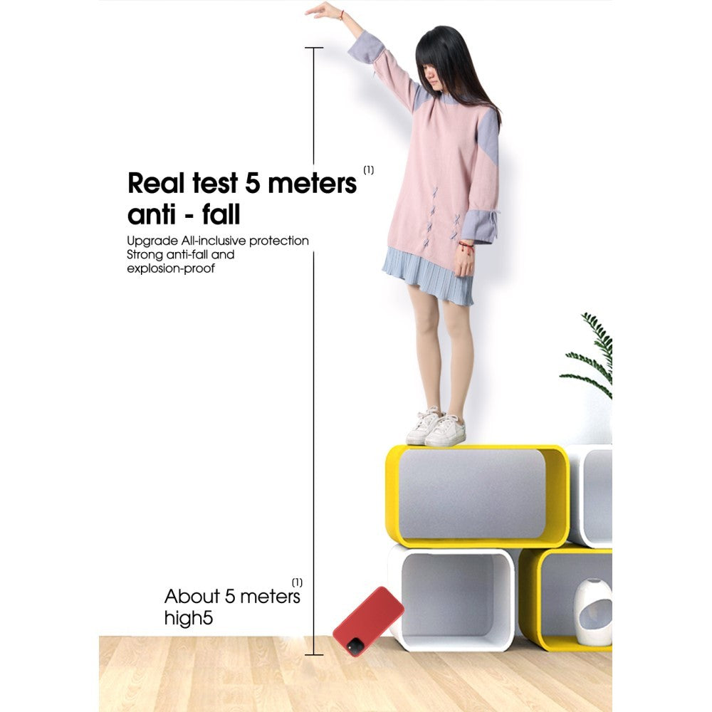 Husa protectie Flippy compatibila cu Apple iPhone 11 Liquid Silicone Case Rosu - vivimall.ro