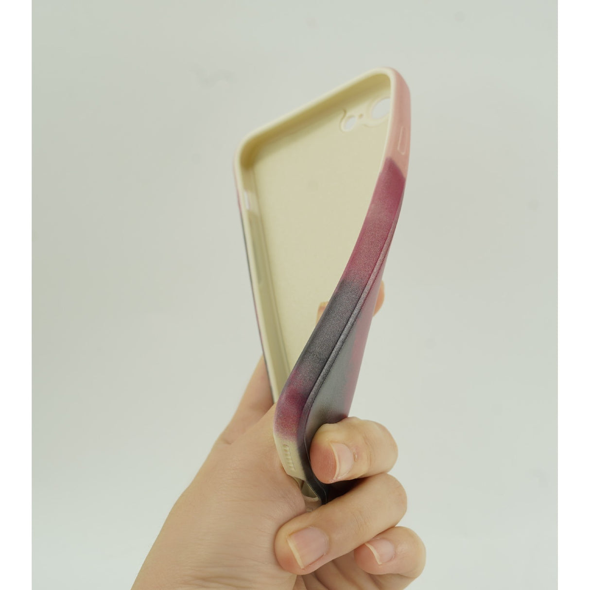 Husa protectie Flippy compatibila cu Apple iPhone 11 Pro Max Tpu Ombre, Roz/Mov/Negru - vivimall.ro