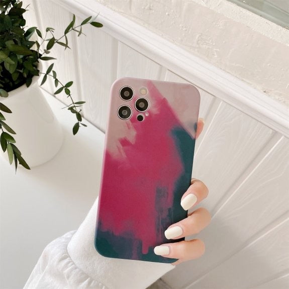 Husa protectie Flippy compatibila cu Apple iPhone 11 Pro Tpu Ombre, Roz/Mov/Negru - vivimall.ro