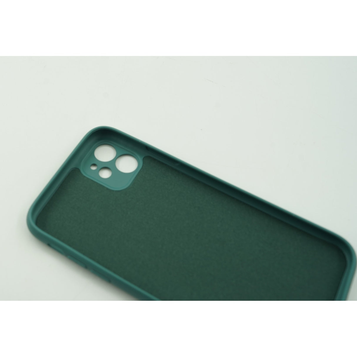 Husa protectie Flippy compatibila cu Apple iPhone 12 Liquid Silicone Case Verde - vivimall.ro