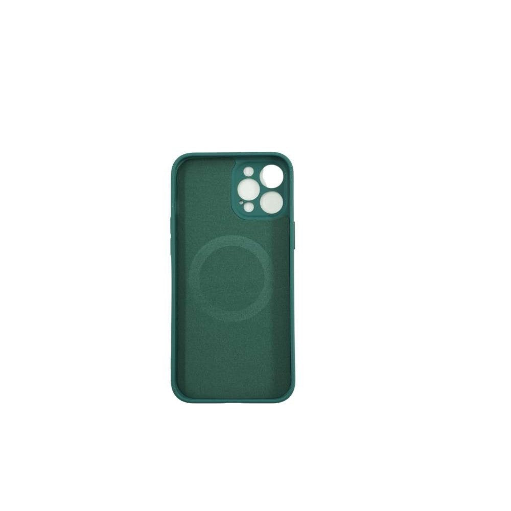 Husa protectie Flippy compatibila cu Apple iPhone 12 Mag Safe Silicone Verde - vivimall.ro