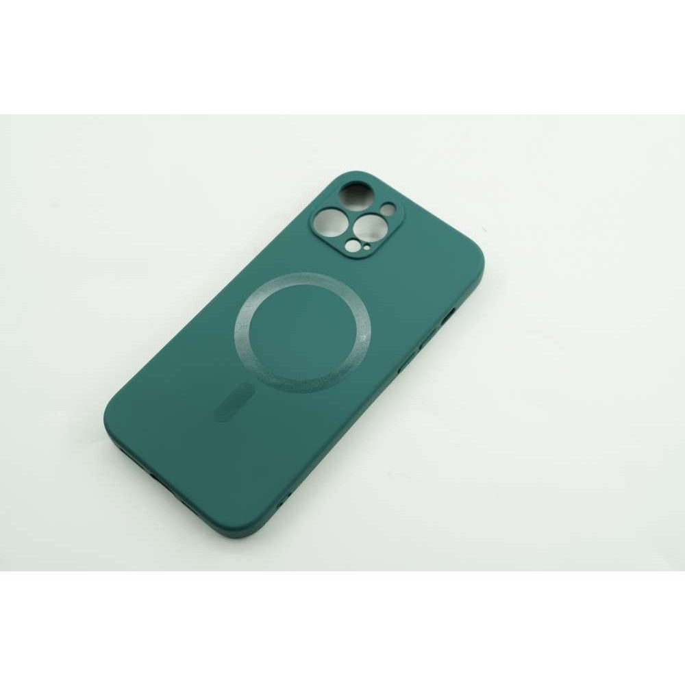 Husa protectie Flippy compatibila cu Apple iPhone 12 Mini Mag Safe Silicone Verde - vivimall.ro
