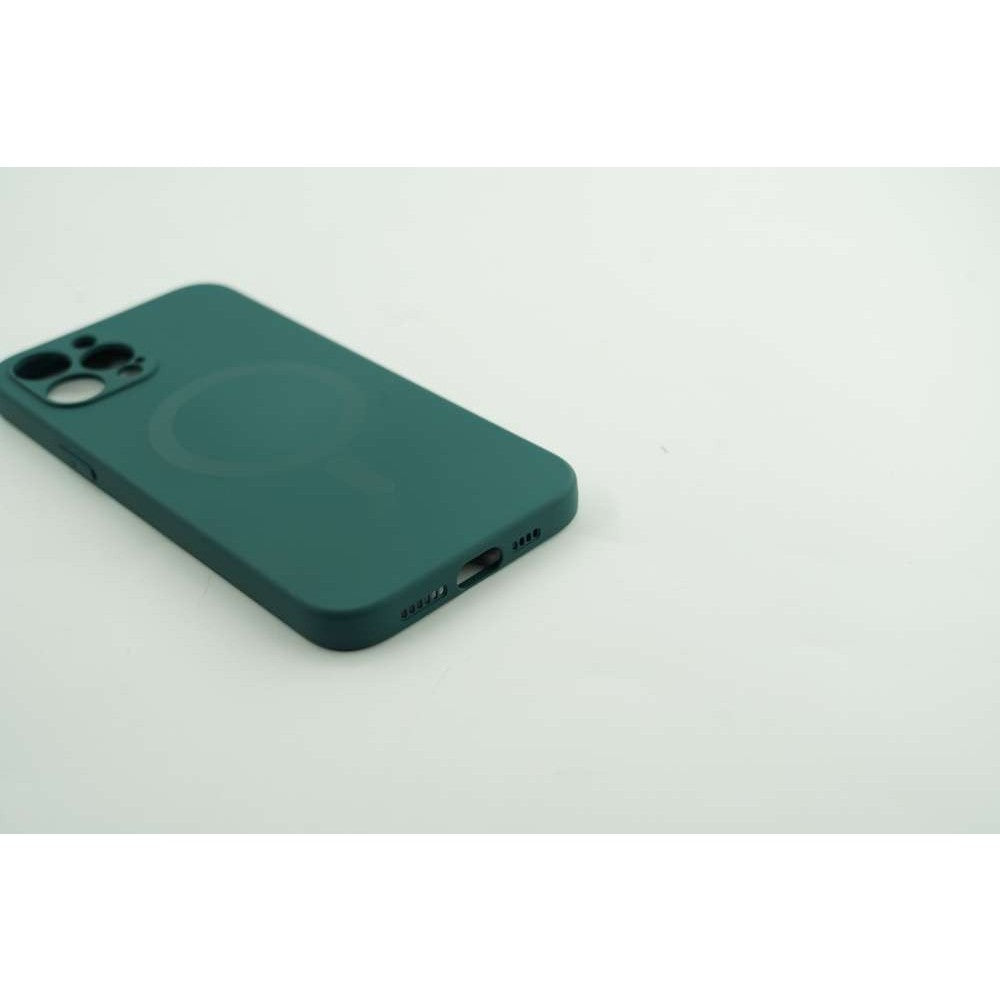 Husa protectie Flippy compatibila cu Apple iPhone 12 Pro Max Mag Safe Silicone Verde - vivimall.ro