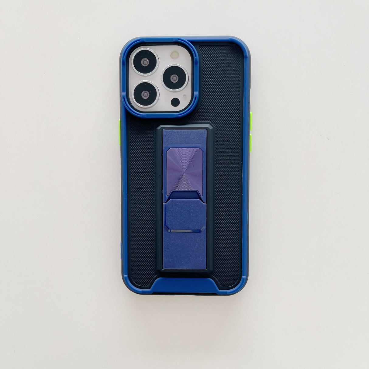 Husa protectie Flippy compatibila cu Apple iPhone 13 Defender Model 5 cu suport,Albastru - vivimall.ro