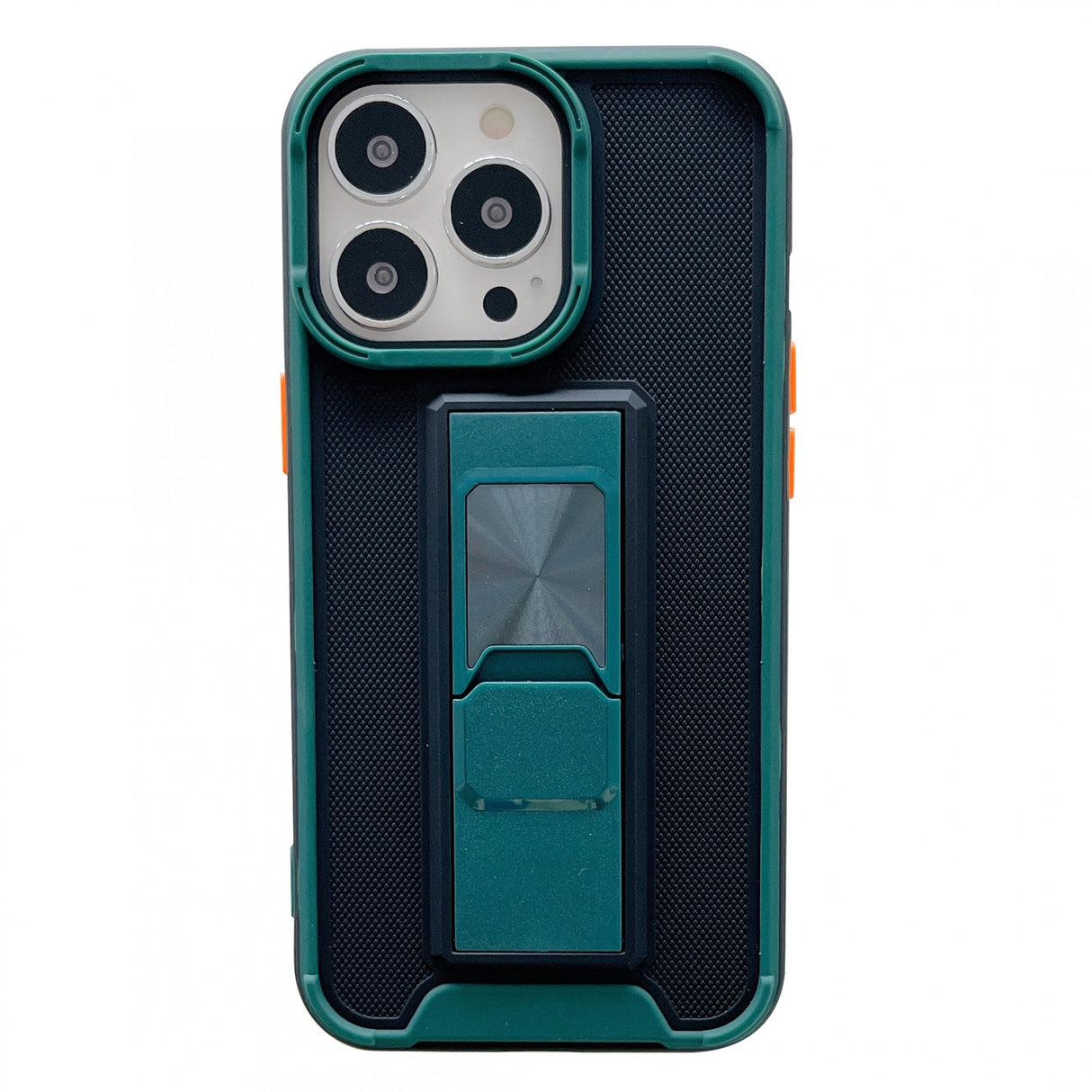 Husa protectie Flippy compatibila cu Apple iPhone 13 Pro Max Defender Model 5 cu suport,Verde - vivimall.ro