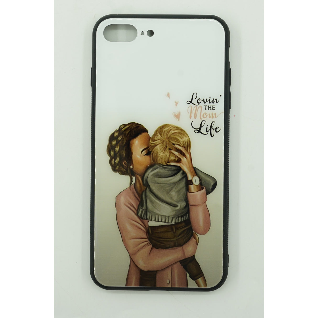 Husa protectie Flippy compatibila cu Apple iPhone 7/8G/SE 2020 Glass print Lovin the Mom Multicolor - vivimall.ro