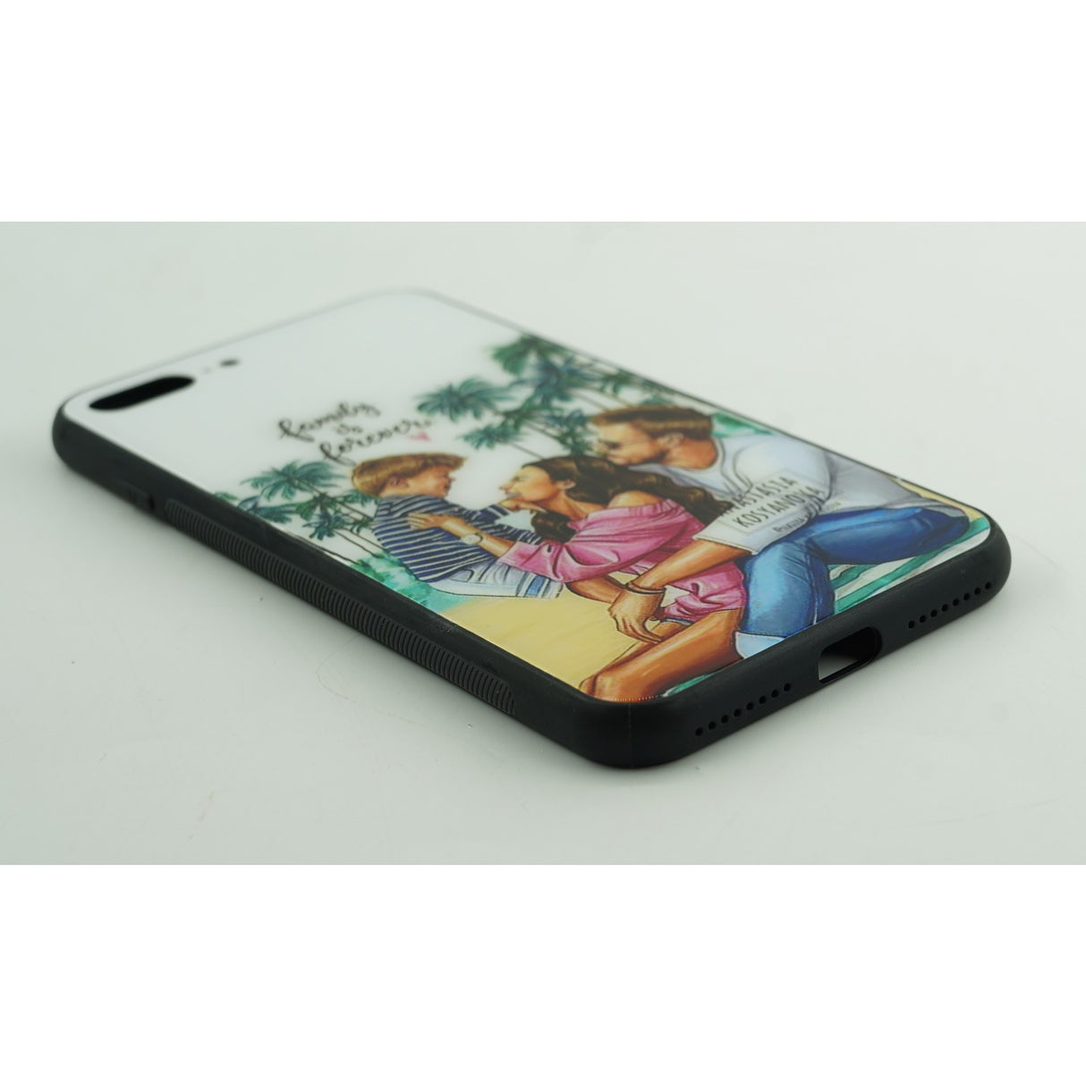 Husa protectie Flippy compatibila cu Huawei Nova 9 Glass print Family is Forever Multicolor - vivimall.ro