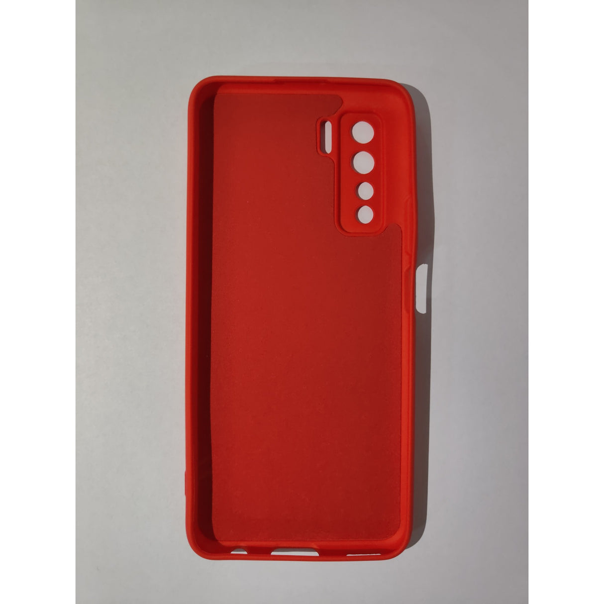 Husa protectie Flippy compatibila cu Huawei P40 Lite 5G Liquid Silicone Case Rosu - vivimall.ro