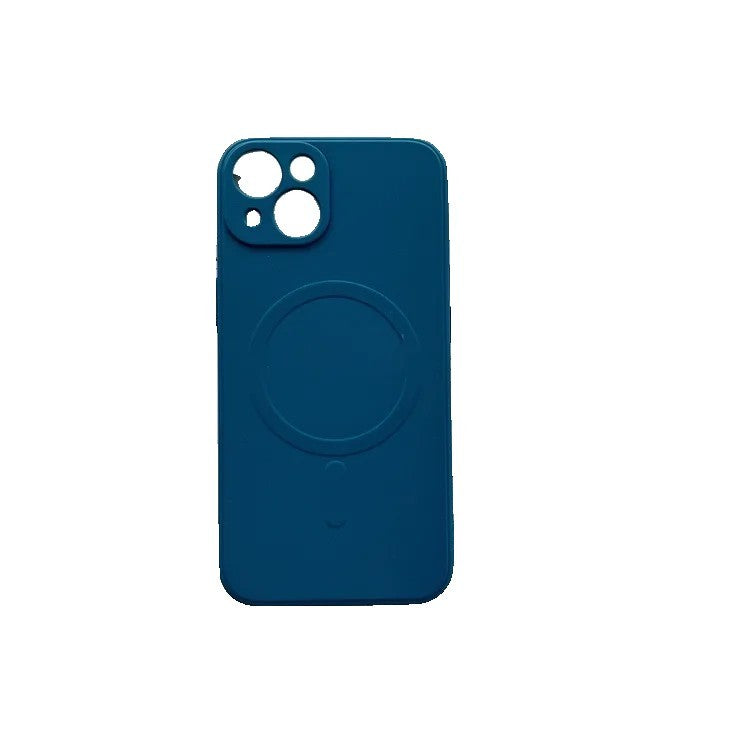 Husa protectie Flippy compatibila cu iPhone 12 Pro (6.1), Liquid MagSafe, ring-shaped, magnetica, Albastru - vivimall.ro