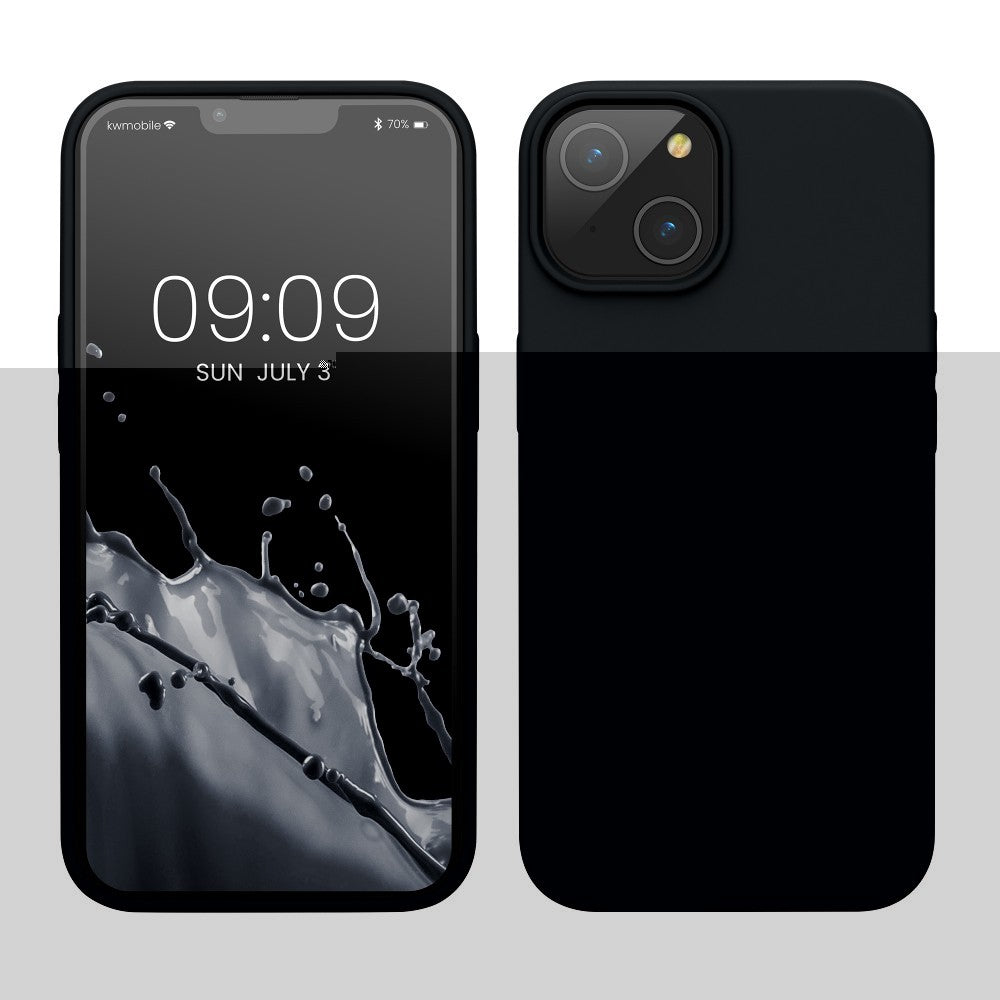 Husa protectie Flippy compatibila cu Samsung Galaxy A02S Liquid Silicone Case Negru - vivimall.ro