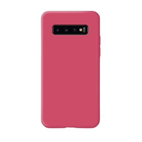 Husa protectie Flippy compatibila cu Samsung Galaxy S10 E Liquid Silicone Case Fuchsia - vivimall.ro