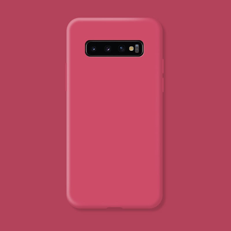 Husa protectie Flippy compatibila cu Samsung Galaxy S10 E Liquid Silicone Case Fuchsia - vivimall.ro
