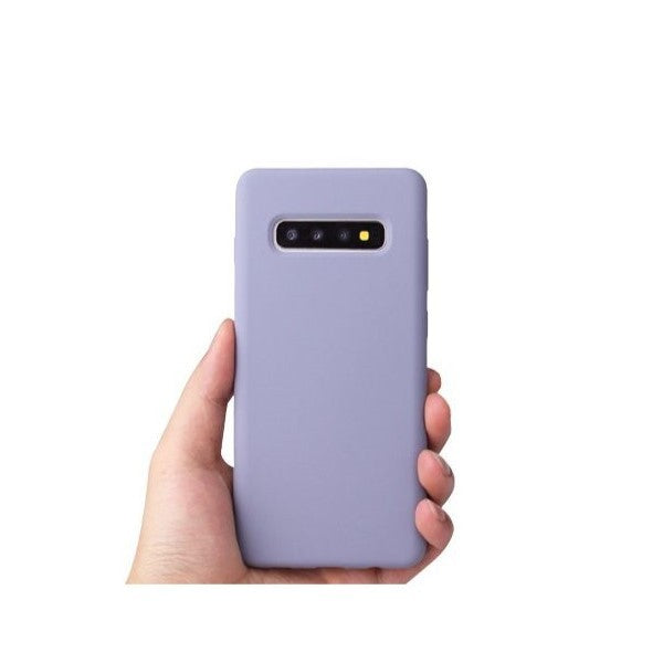 Husa protectie Flippy compatibila cu Samsung Galaxy S10 E Liquid Silicone Case Mov - vivimall.ro