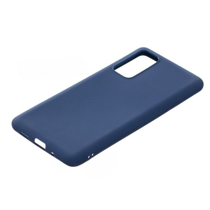 Husa protectie Flippy compatibila cu Samsung Galaxy S21 Ultra Liquid Silicone Case Albastru - vivimall.ro