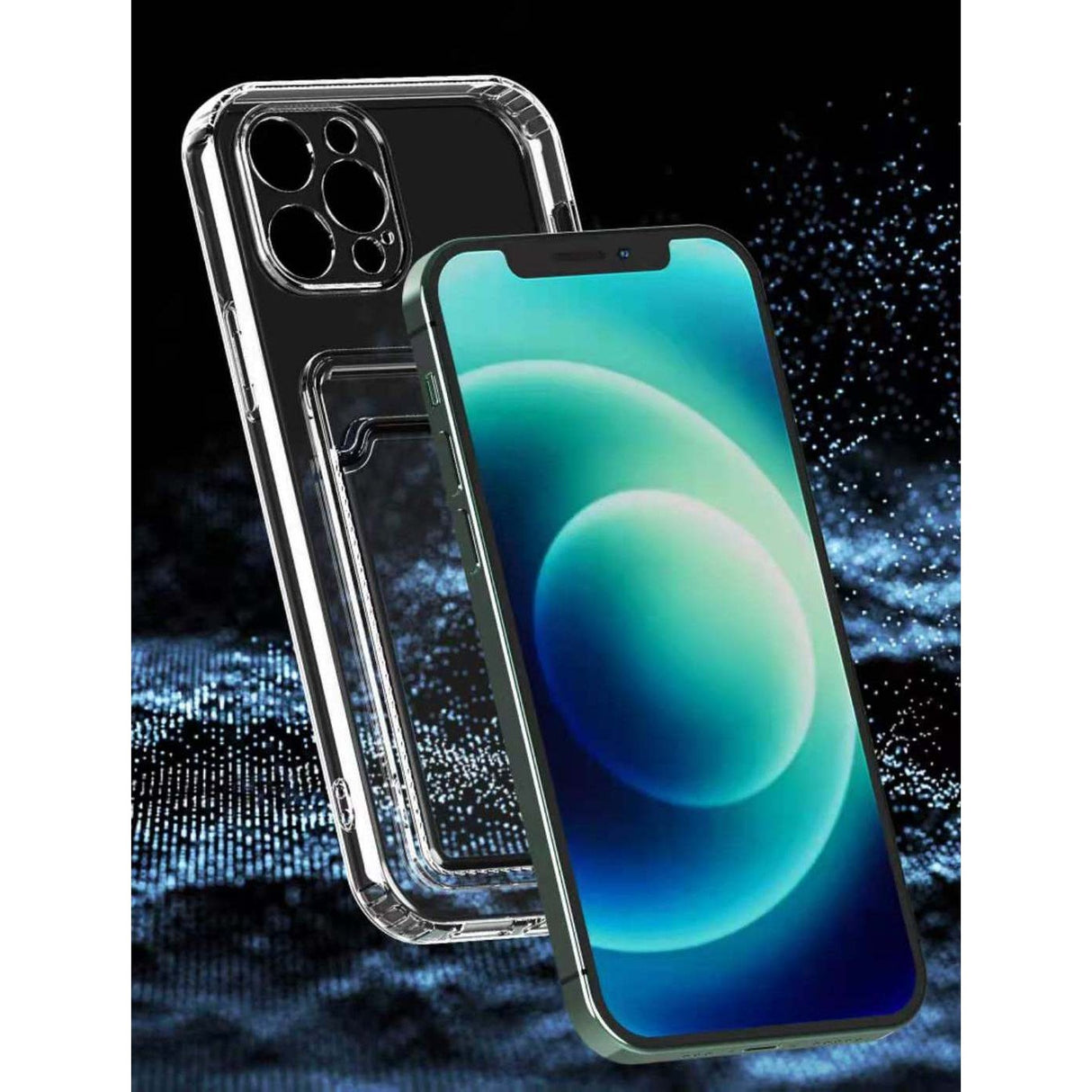 Husa protectie Flippy cu suport card compatibila cu Samsung A03s Transparent - vivimall.ro