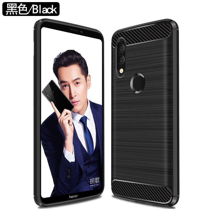 Husa Protectie, Vivimall, compatibila cu Honor 90 Lite/X50i, TPU Carbon, Negru - vivimall.ro