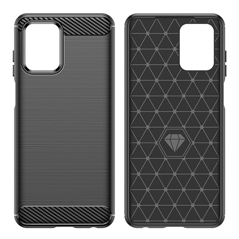 Husa de Protectie pentru Motorola Moto G13 / G23, Flippy, Protectie 360, din TPU cu element de Carbon, Anti Alunecare, 1.8 mm, Negru - vivimall.ro