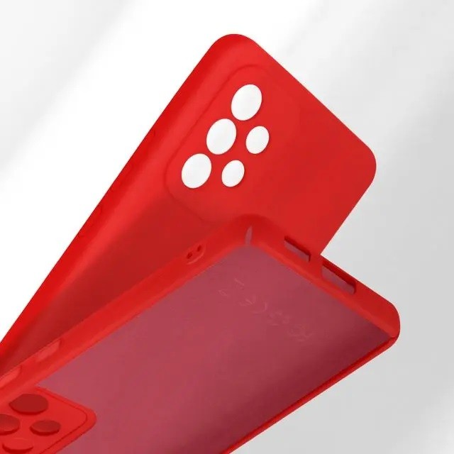 Husa protectie Flippy pentru Samsung A53 5G Liquid Silicone Rosu - vivimall.ro