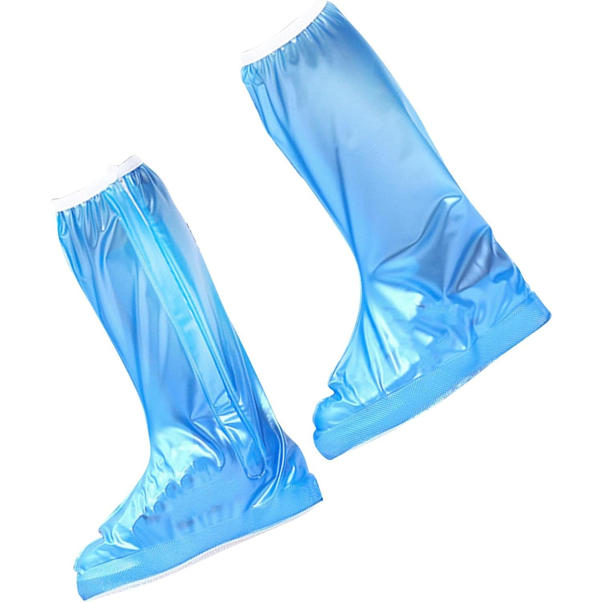 Protectie Incaltaminte pentru Ploaie si Noroi, Flippy, Impermeabila, Talpa Antiderapanta, cu Fermoar si Capsa, Inaltime 40 cm, Marime XXXL 44-45, Albastru - vivimall.ro