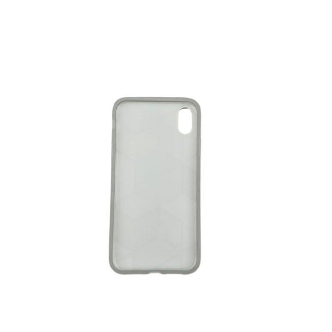 Husă iPhone XR Silicon TPU Marble Geometric Verde, vedere frontală, design marmură