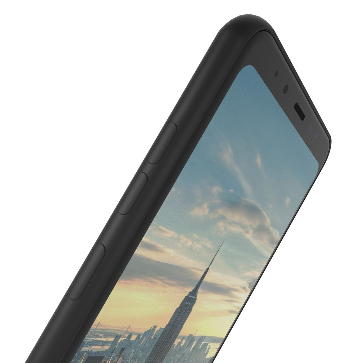 Husa Samsung Galaxy A8 2018 Luxury Case Negru - vivimall.ro