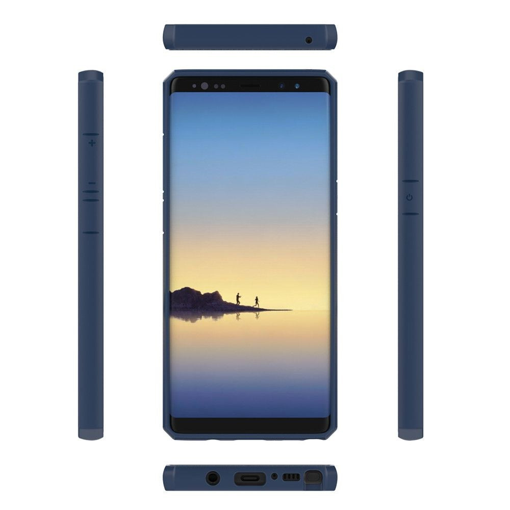 Husa Samsung Galaxy Note 8 shockproof acrylic Albastru - vivimall.ro