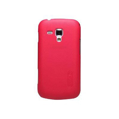 Husa Samsung Galaxy S Duos Nillkin Frosted Shield Rosu + Folie de protectie - vivimall.ro