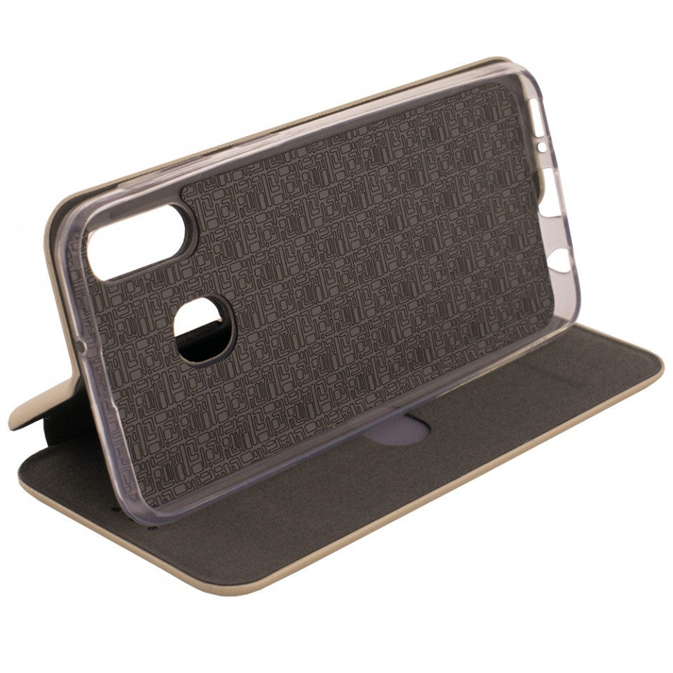 Husa de protectie Flippy compatibila cu Samsung Galaxy S10E Magnet Book Case Auriu - vivimall.ro