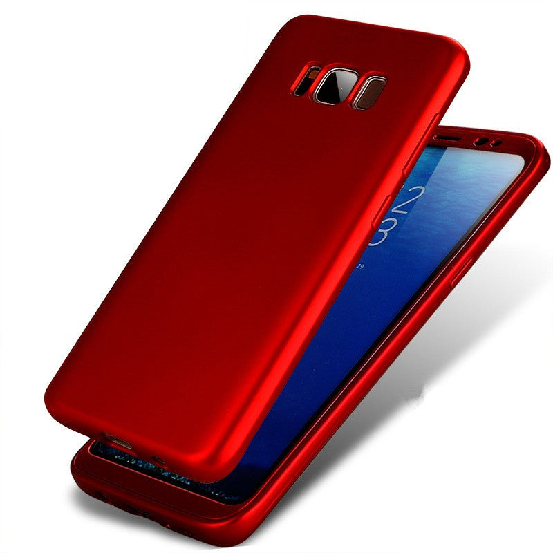 Husa Samsung Galaxy S7 Full Silicone 360 Rosu - vivimall.ro