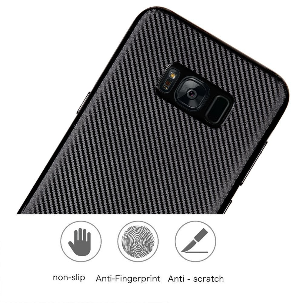 Husa Samsung Galaxy S8 i-Zore Carbon Fiber Negru - vivimall.ro