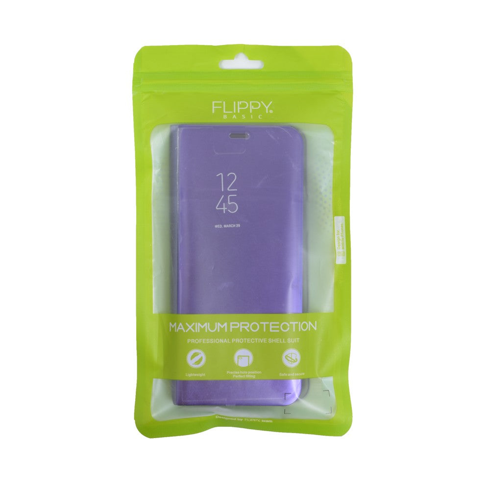 Husa Samsung Galaxy S9 Flip Cover Oglinda Albastru - vivimall.ro