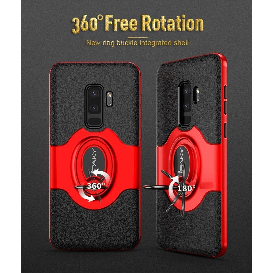 Husa Samsung Galaxy S9 Ipaky Ring Negru - vivimall.ro