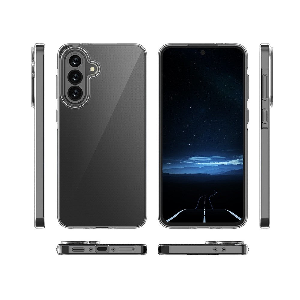 Husă Protect Plus TPU pentru Samsung Galaxy A15, vedere laterală stângă, butoane accesibile