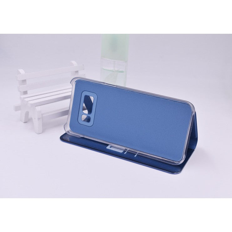 Husa Tip Carte, Flippy, Compatibila cu Huawei Mate 10 Lite, Flip Cover Oglinda, Albastru - vivimall.ro