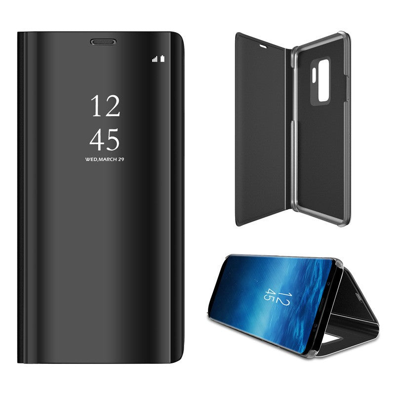 Husa Tip Carte, Flippy, Compatibila cu Huawei Mate 10 Lite, Flip Cover Oglinda, Negru - vivimall.ro
