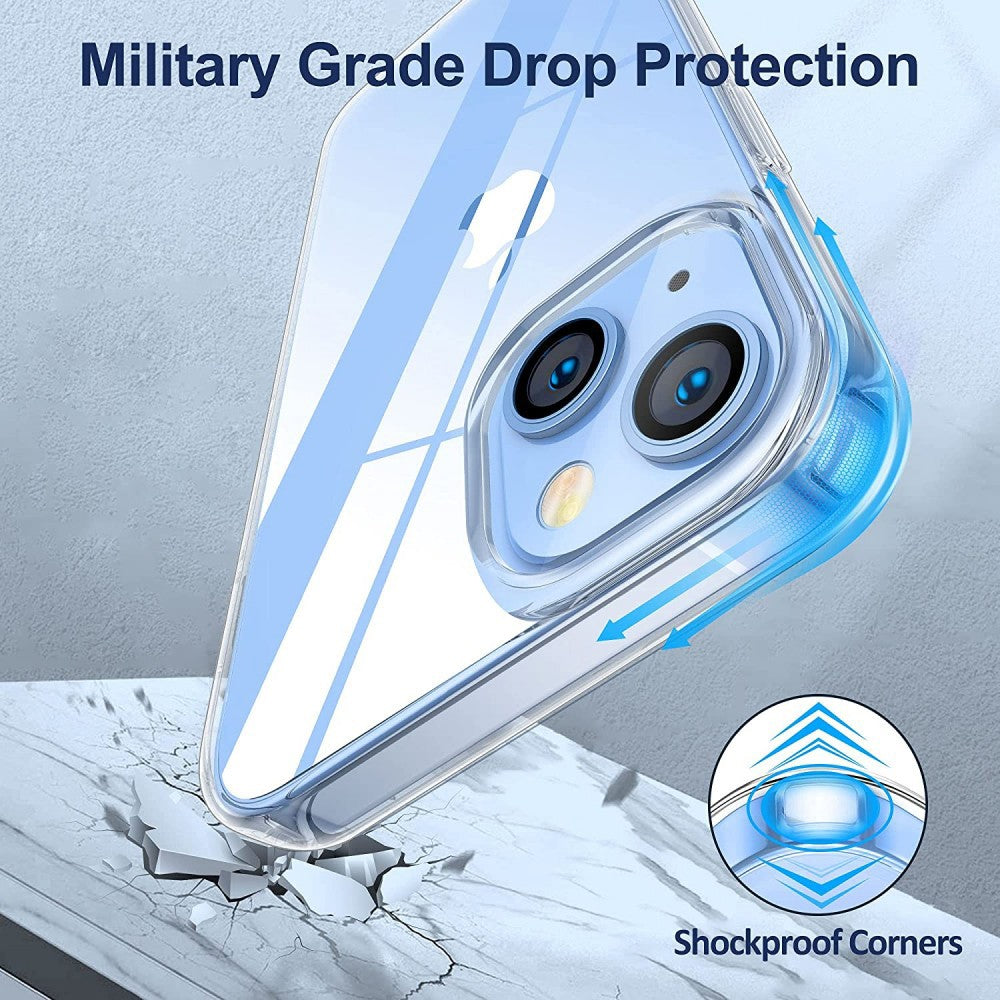 Husa TPU pentru iPhone 14 Pro, Flippy, Silicon, Protectie Antisoc, Transparenta - vivimall.ro