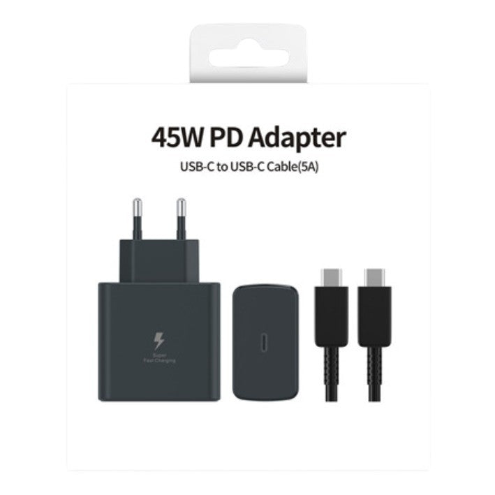 Set complet încărcător Fast Charge 45W cu cablu USB-C 1m, imagine de ansamblu