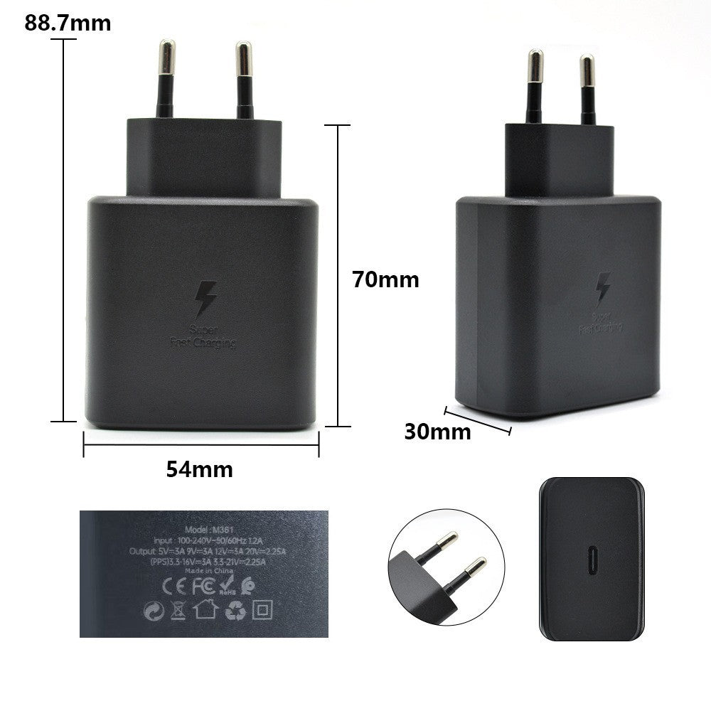 Incarcator Super Fast Charge, Vivimall, Incarcator Retea Universal, Compatibil cu Port USB-C, Power Delivery 45W, Negru - vivimall.ro