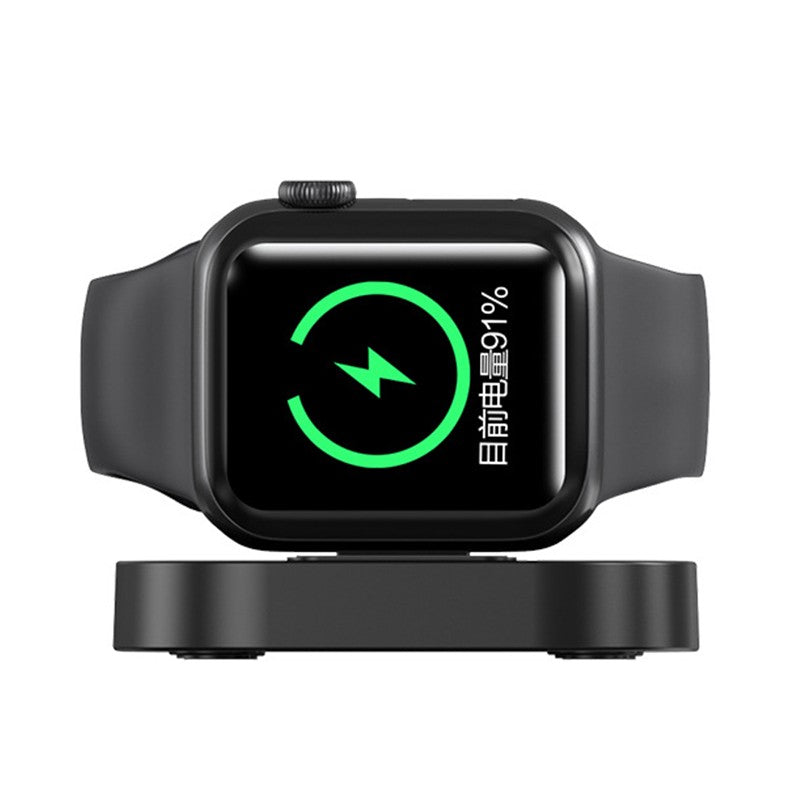 Incarcator Wireless pentru Smart iWatch, Vivimall, Compatibil cu Apple iWatch 1/9, Magnetic Charger, Interfata TYPE-C, 3W, 7.5 x 7.5 x 1.2 cm, Pliabil, Negru - vivimall.ro
