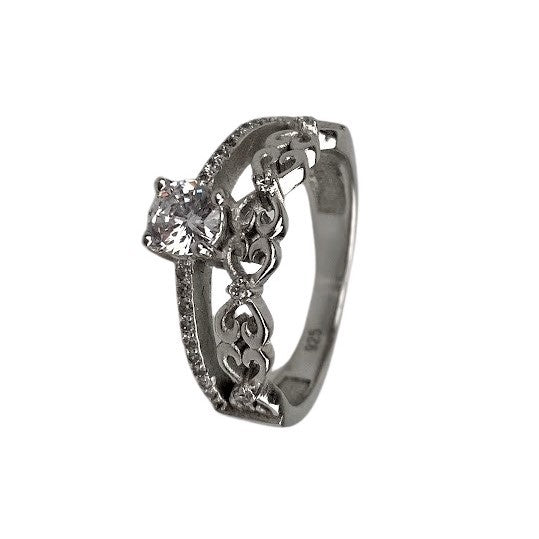 Inel Argint 925 de logodna, Model Grecesc, Marimea 51 - vivimall.ro