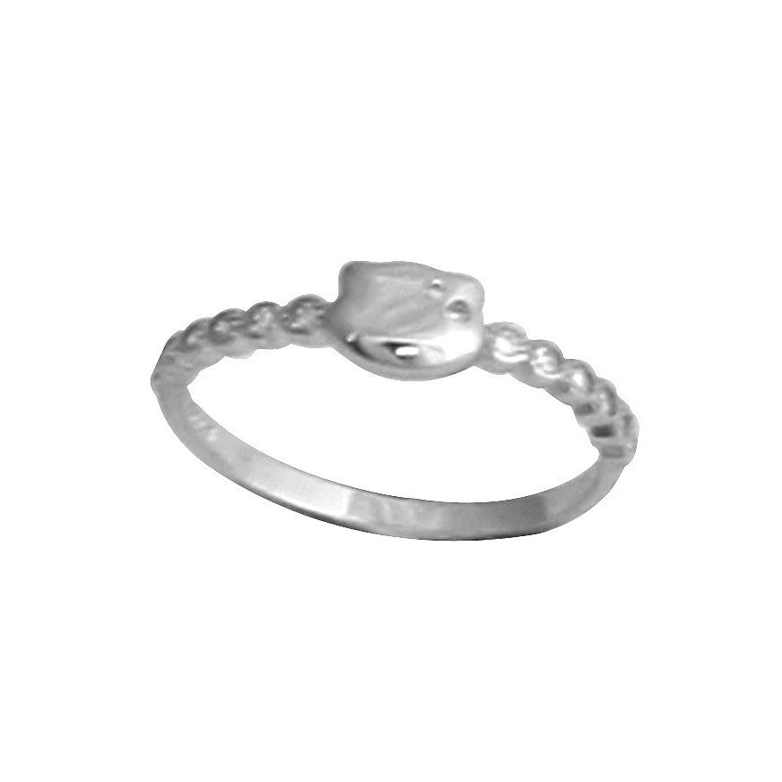 Inel Pisicuta din Argint 925 cu Zirconii, marimea 52