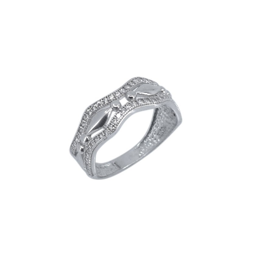 Inel tip verigheta cu zirconii, Argint 925, marimea 56 - vivimall.ro