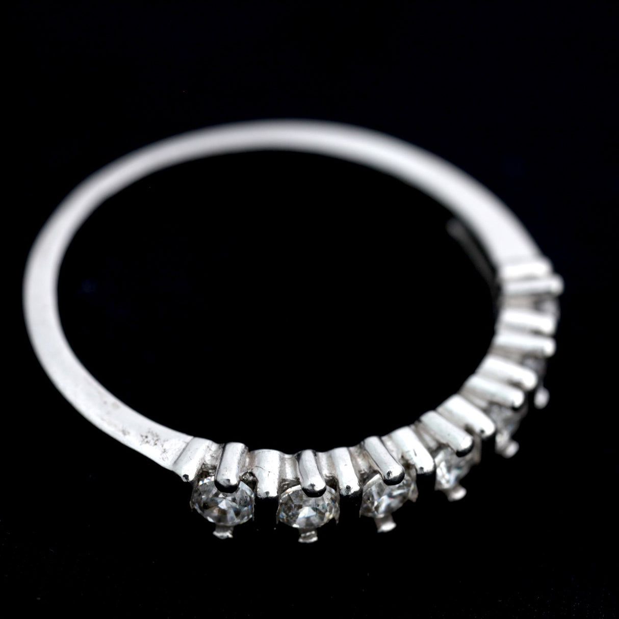 Inel tip verigheta din Argint 925 cu Zirconii, marimea 61