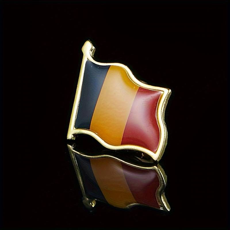 Insigna Steag Tricolor Romania, Vivimall, Model Brosa cu Ac de Siguranta, 20x20 mm - vivimall.ro