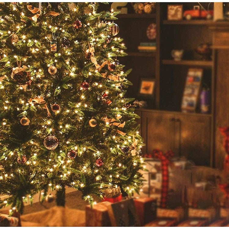 Instalatie Craciun, 200 LED-uri, 22 metri, pentru exterior cu incarcare solara si telecomanda, alb cald, Vivimall - vivimall.ro