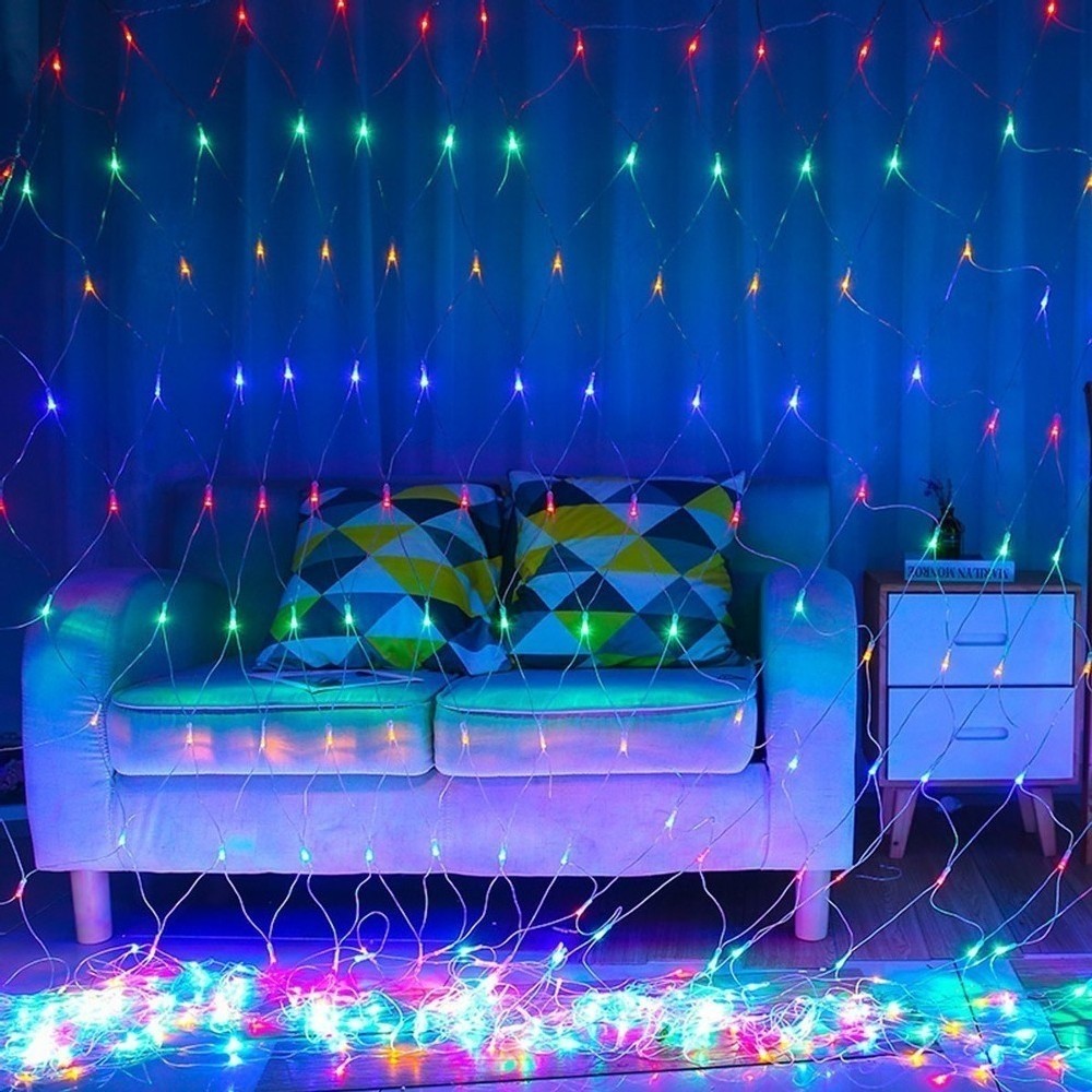 Transformator cu telecomandă inclus la instalația plasă Crăciun 80 LED-uri, vedere laterală