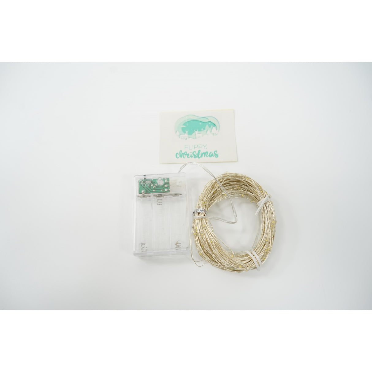 Instalatie de Craciun, Liniara, 5 m, Baterii, 50 LED-uri, Alb Cald, Fir Cupru, 2 Jocuri de Lumini, Interior/Exterior, Vivimall - vivimall.ro