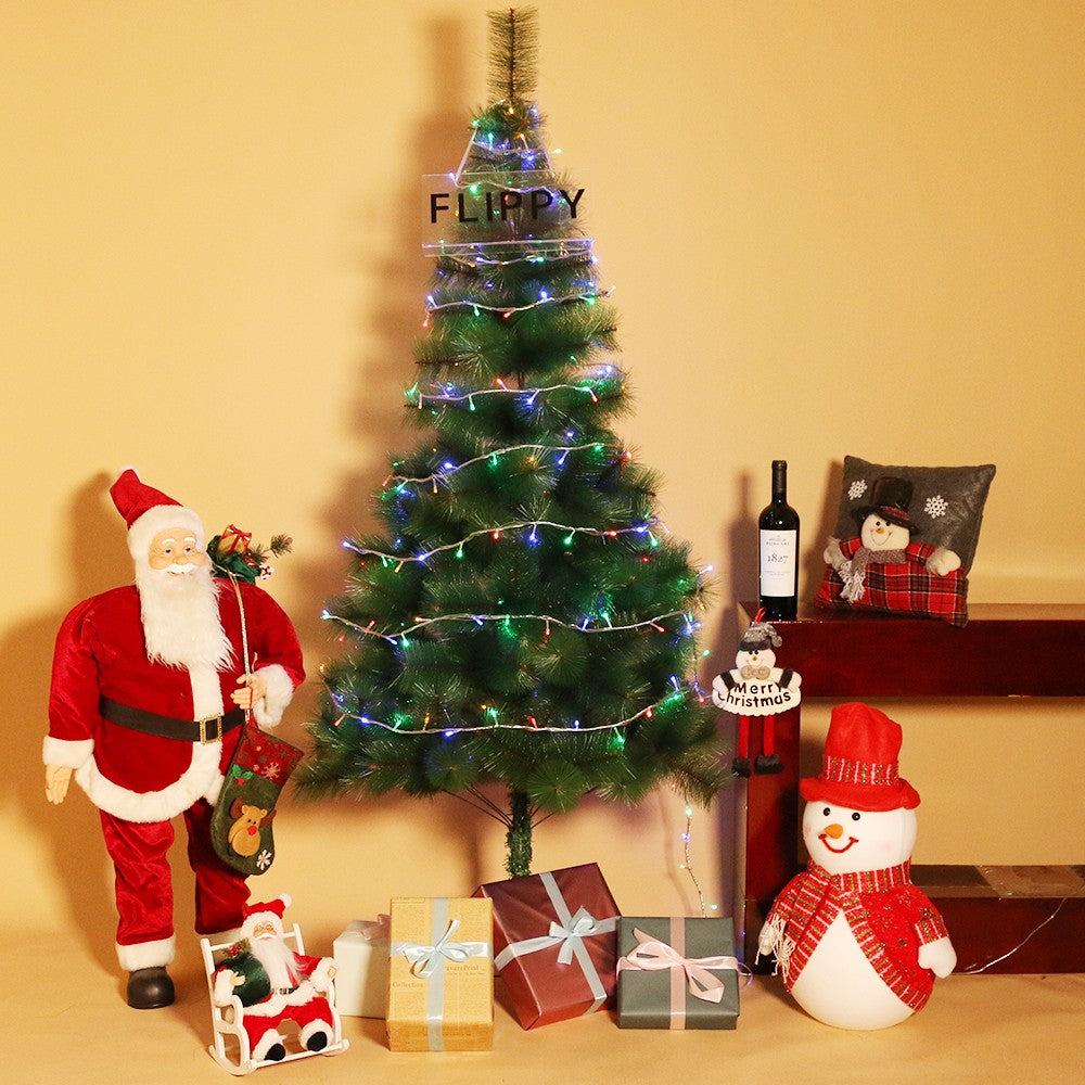 Instalatie de Craciun, Flippy®, Tip Liniara, 14.5 m, 200 LED-uri, Interconectabila, Multicolor - vivimall.ro