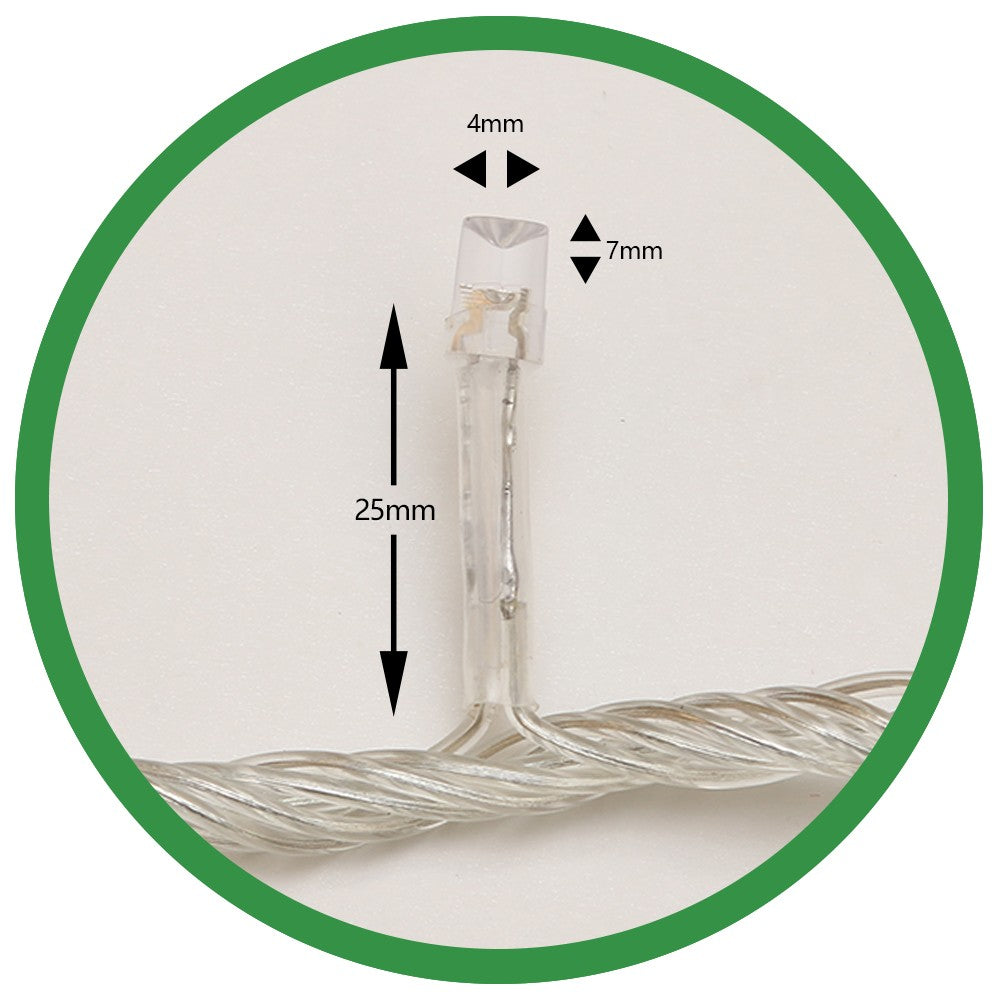 Instalatie de Craciun, Flippy®, Tip Liniara, 23 m, 320 LED-uri, Interconectabila, Albastru - vivimall.ro